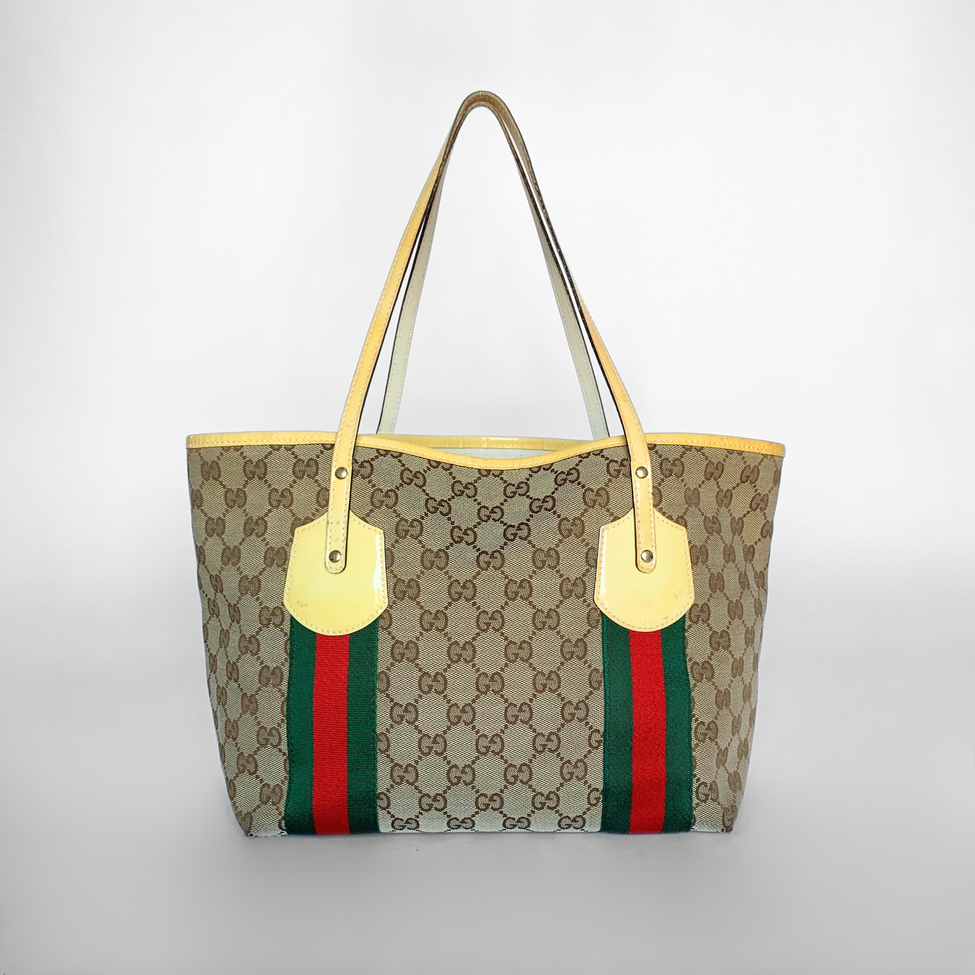 Gucci Gucci GG Sherry Line Tote Bag Coated Canvas - Shoulder bags - Etoile Luxury Vintage