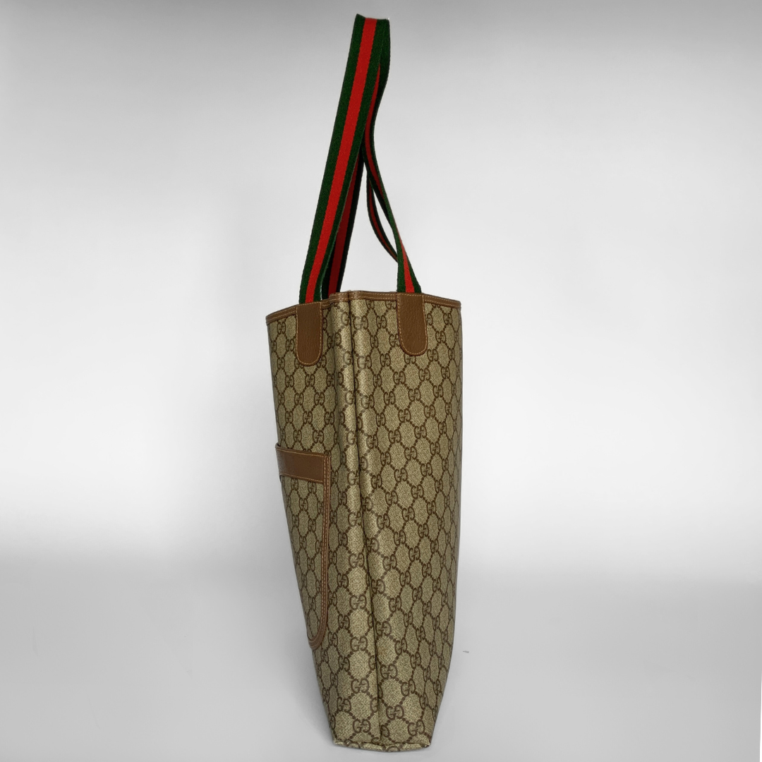 Gucci Gucci Supreme Sherry Line Tote Bag Monogram PVC - Shoulder Bags - Etoile Luxury Vintage