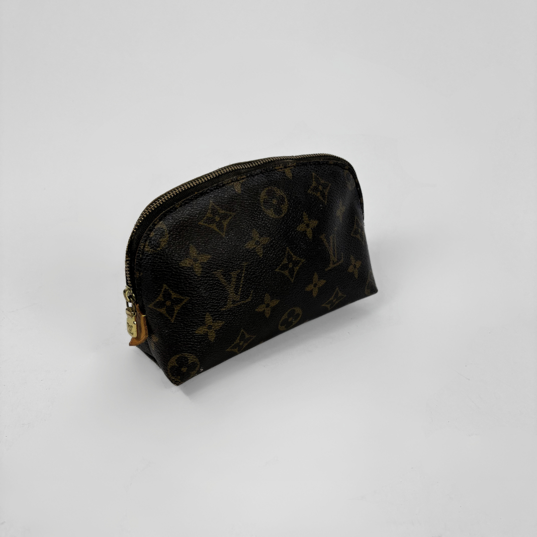 Louis Vuitton Cosmetic Pouch Monogram Canvas on a white background