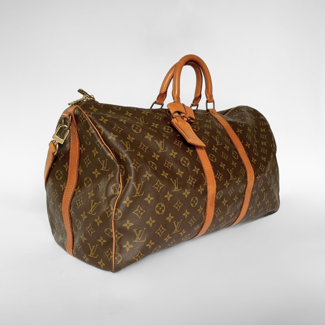 Louis Vuitton Louis Vuitton Keepall 55 Bandouli&egrave;re Monogram Canvas - Handbags - Etoile Luxury Vintage