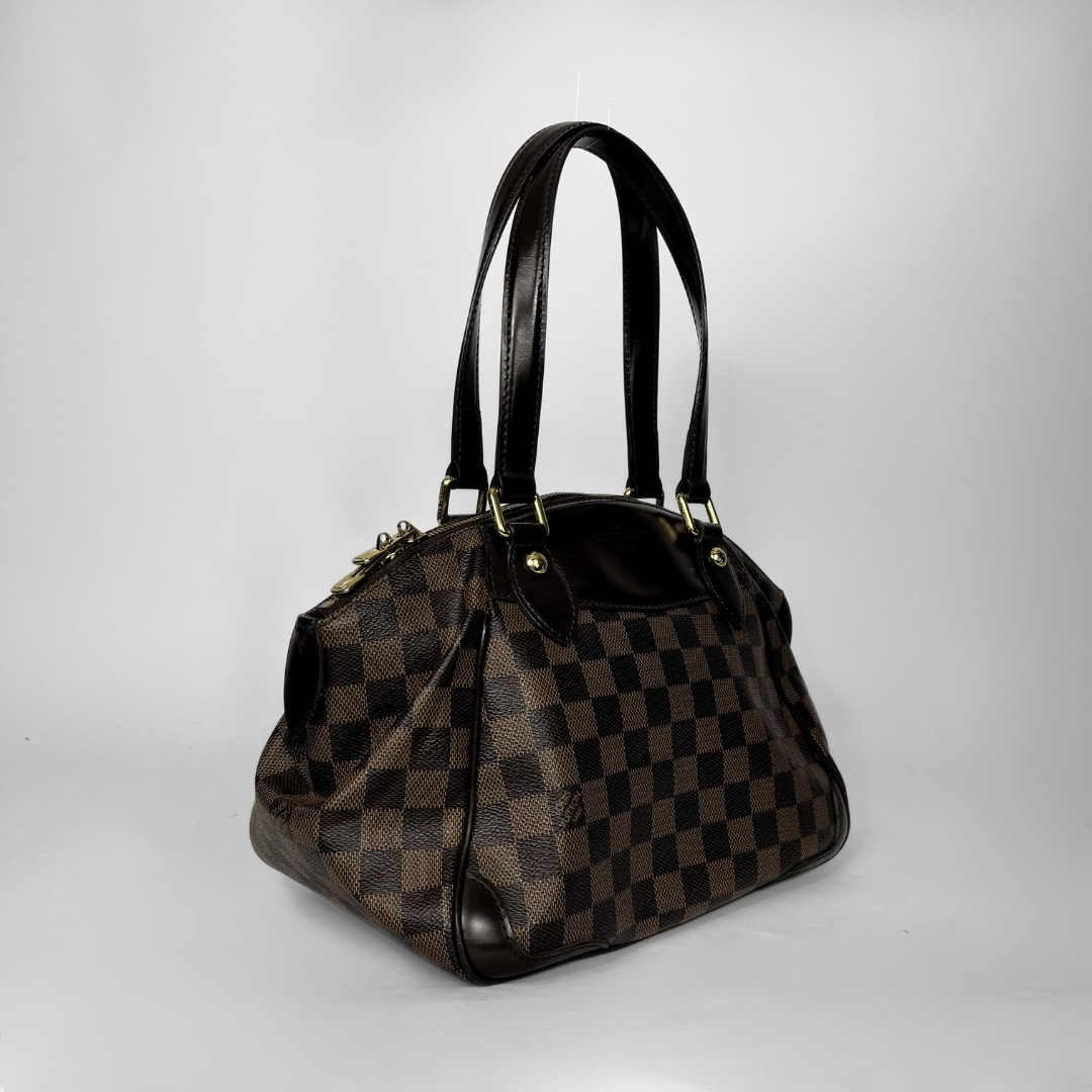 Louis Vuitton Verona PM in Damier Ebene Canvas on a white background