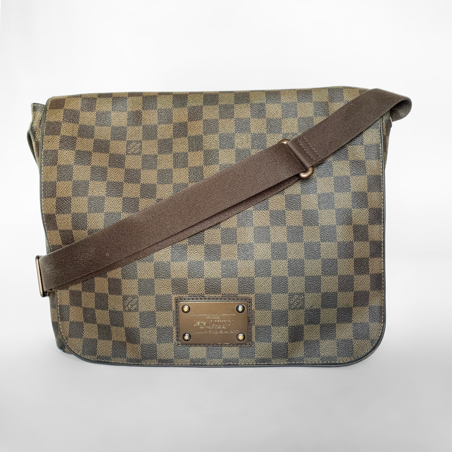 Louis Vuitton Brooklyn Messenger Bag Damier Ebene Canvas