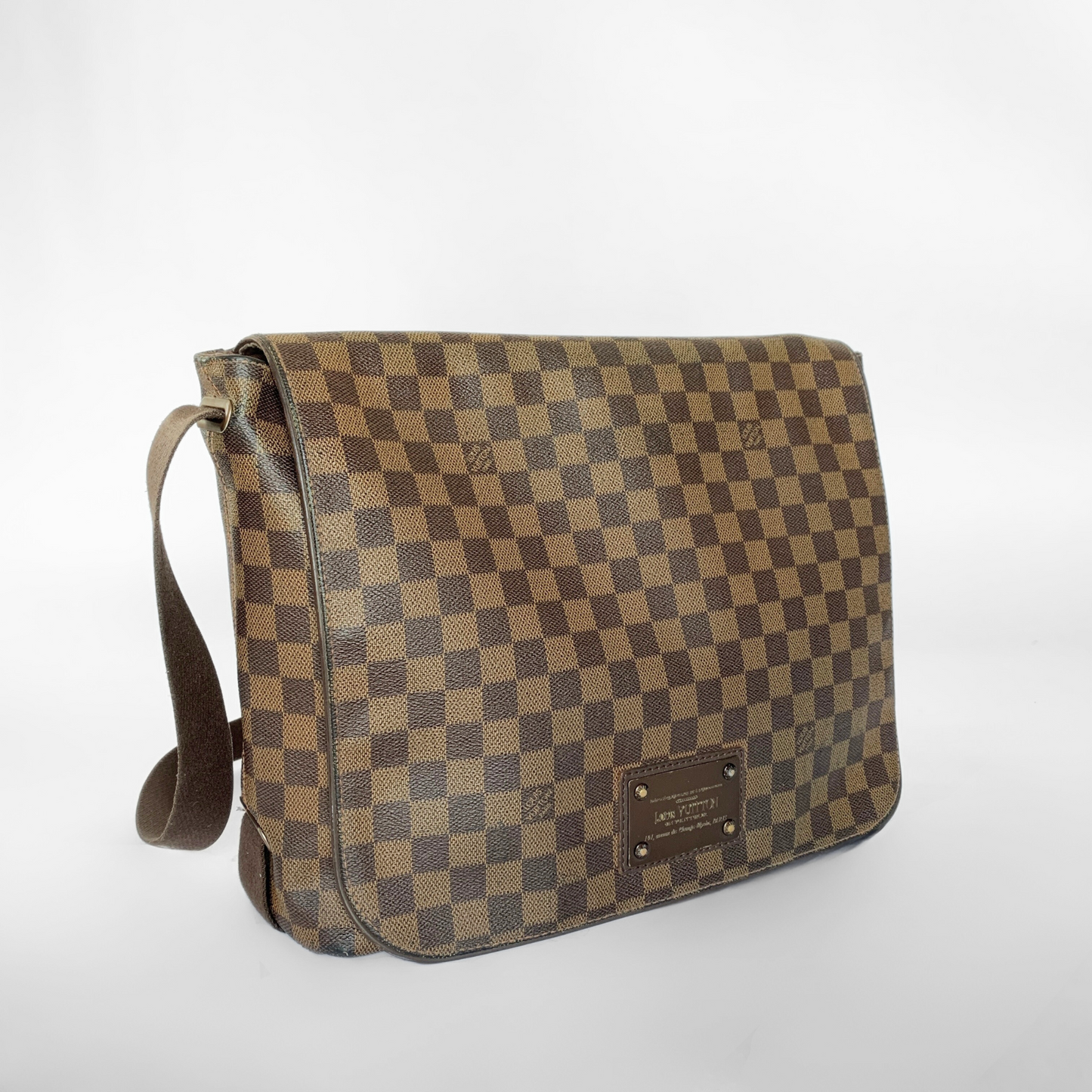 Louis Vuitton Brooklyn Messenger Bag Damier Ebene Canvas