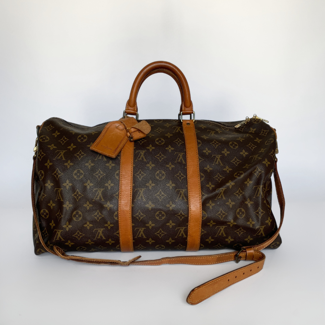 Louis Vuitton Louis Vuitton Keepall 50 Bandouli&egrave;re Monogram Canvas - Handbags - Etoile Luxury Vintage