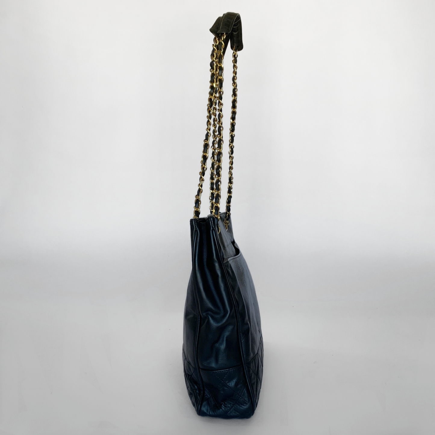 Chanel Shopper Lambskin Leather