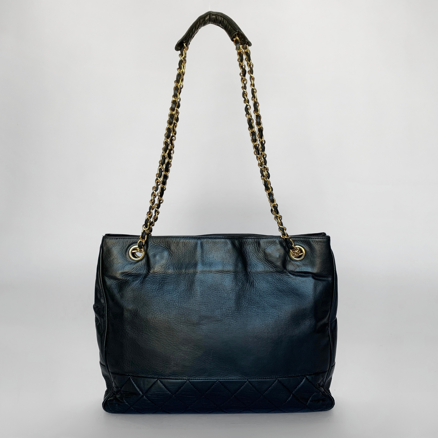 Chanel Shopper Lambskin Leather