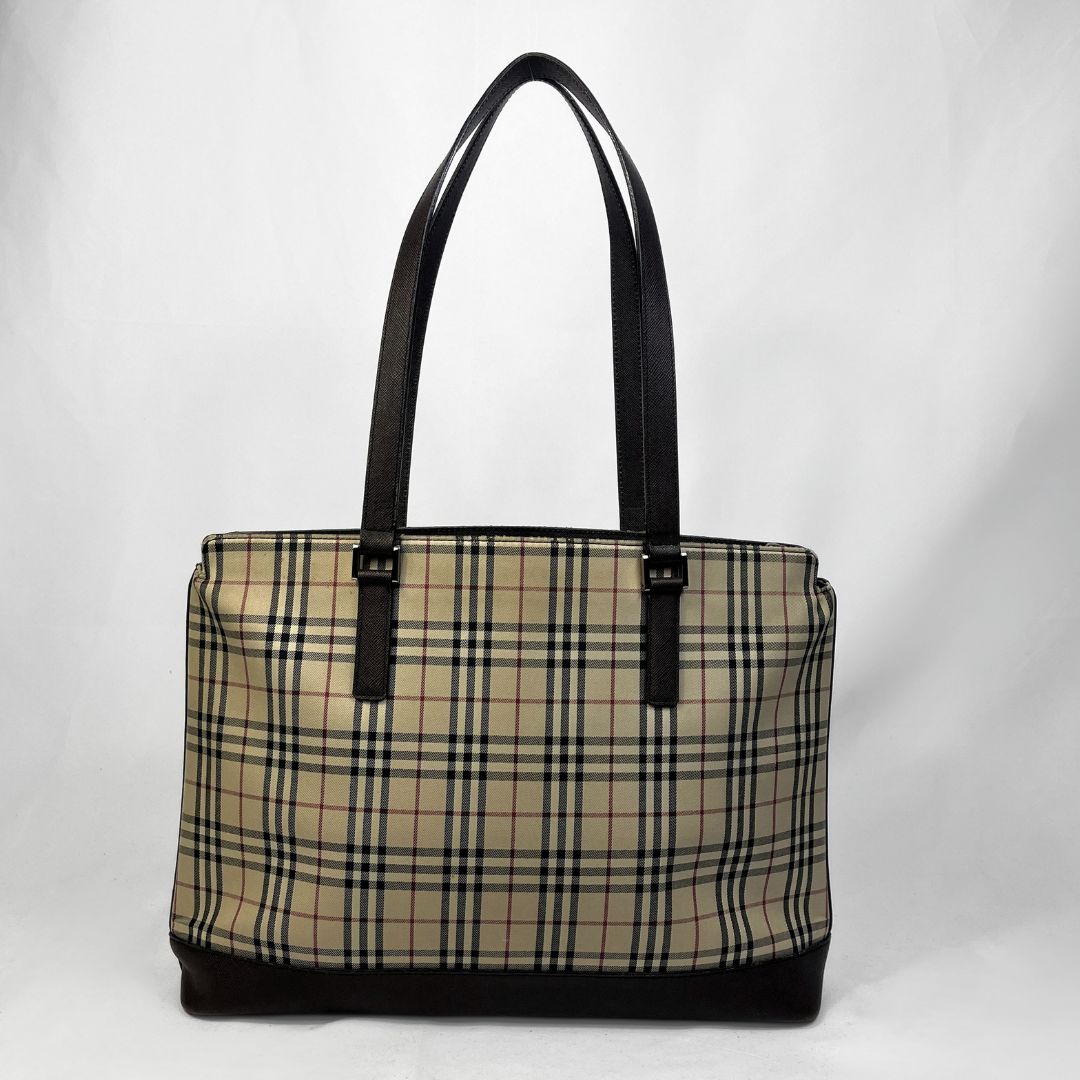 Burberry Nova Check Canvas Tote Bag