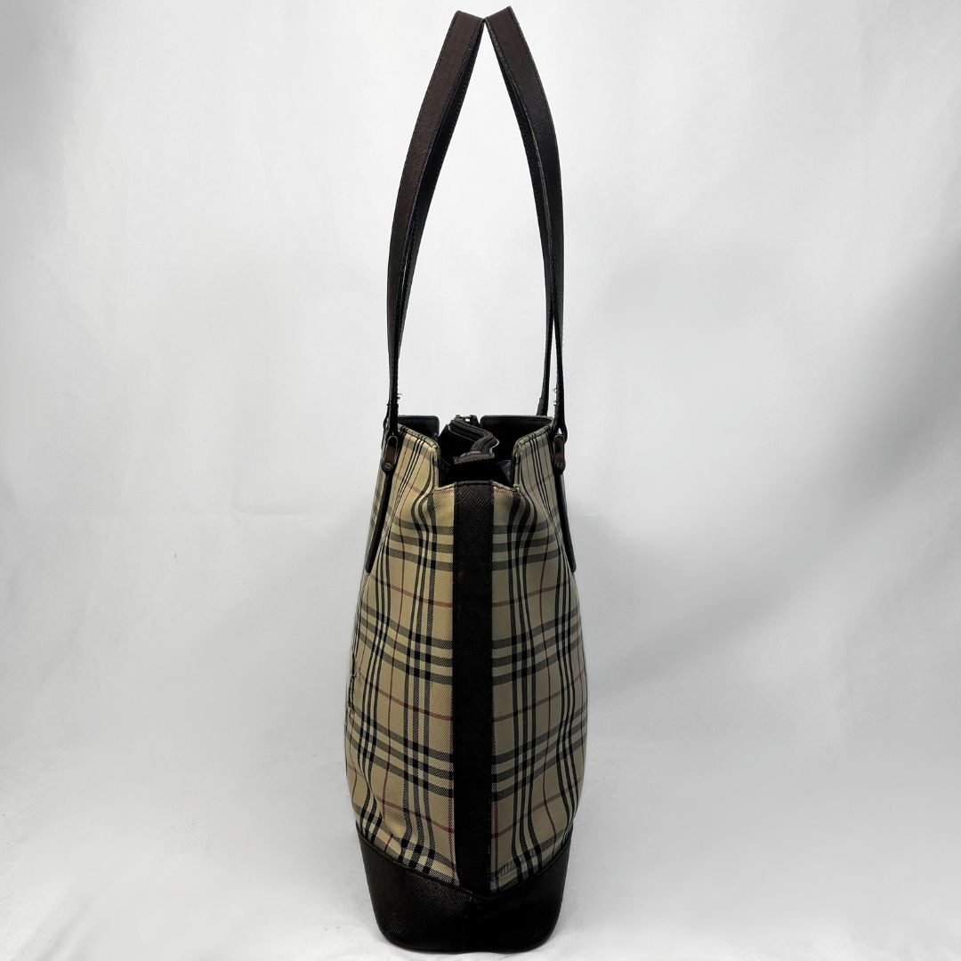Burberry Nova Check Canvas Tote Bag