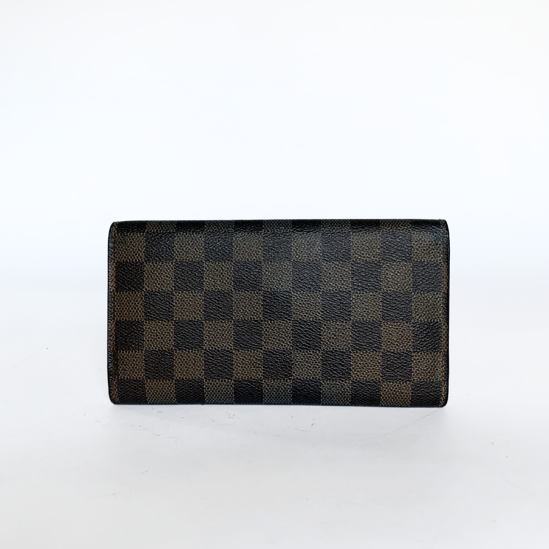 Louis Vuitton Porte Tresor International Wallet Damier Ebene Canvas