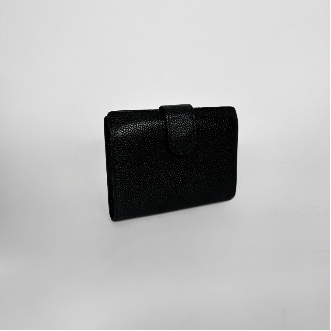 Chanel Wallet Caviar Small on a white background