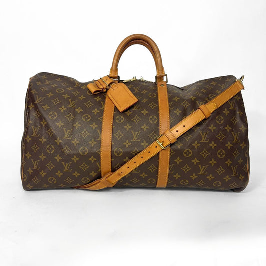 Louis Vuitton Louis Vuitton Keepall 60 Bandouli&egrave;re Monogram Canvas - Travel Bags - Etoile Luxury Vintage
