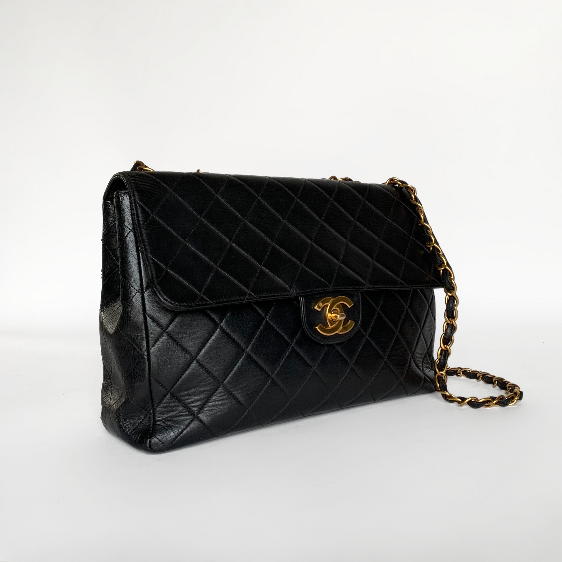 Chanel Chanel Classic Flap Bag Maxi Lambskin Leather - shoulderbag - Etoile Luxury Vintage