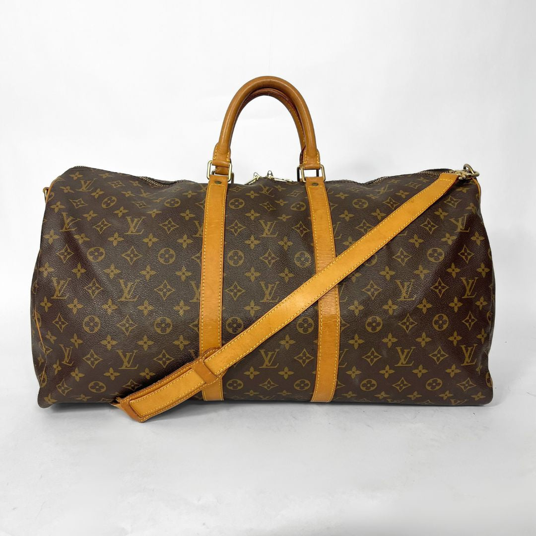 Louis Vuitton Louis Vuitton Keepall 55 Strap Monogram Canvas - Travel bags - Etoile Luxury Vintage