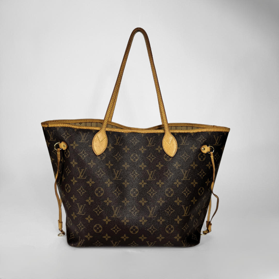 Louis Vuitton Neverfull MM Monogram Canvas on a white background