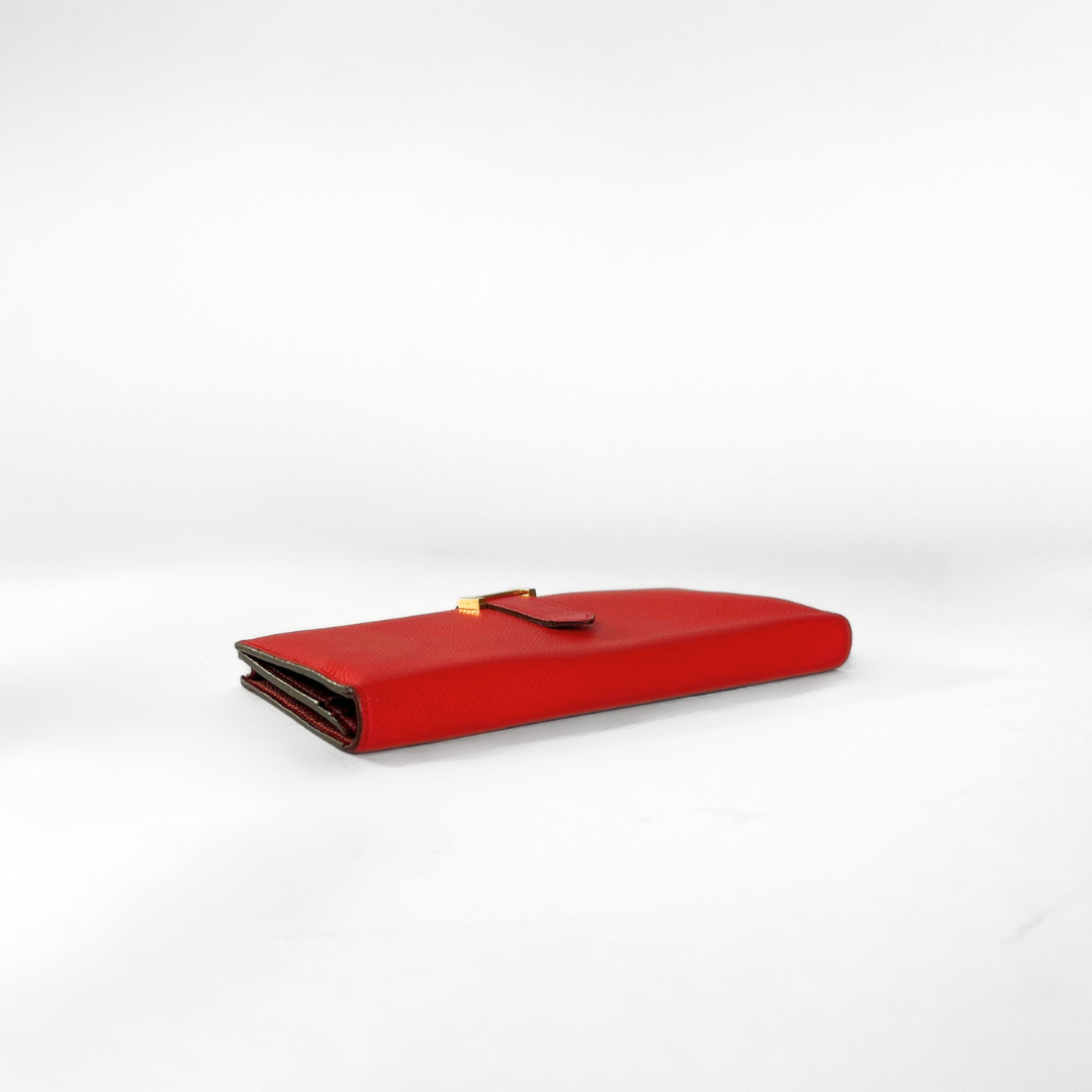 6. Hermès Bearn Wallet Epsom Leather