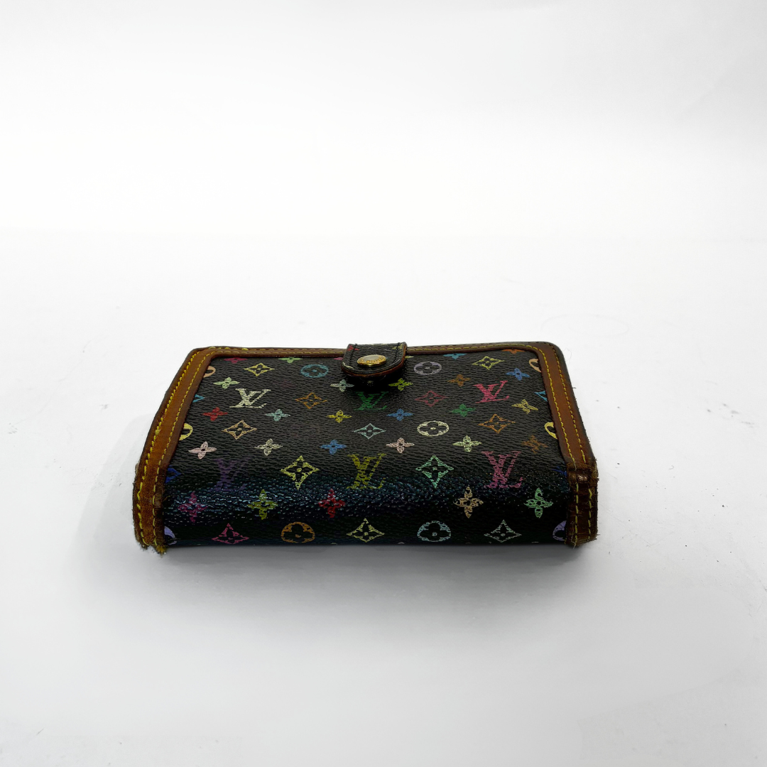 Louis Vuitton Medium Clip Wallet Multicolor Canvas