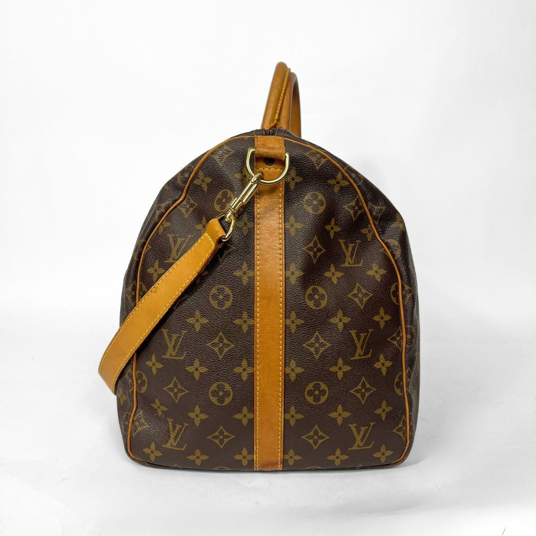 Louis Vuitton Louis Vuitton Keepall 55 Strap Monogram Canvas - Travel bags - Etoile Luxury Vintage