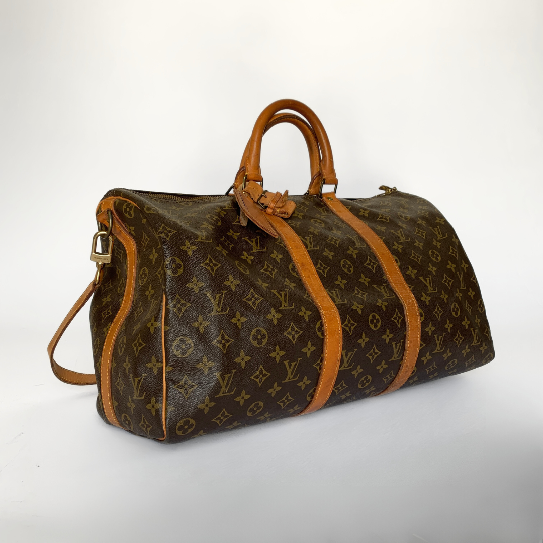 Louis Vuitton Louis Vuitton Keepall 50 Bandouli&egrave;re Monogram Canvas - Handbags - Etoile Luxury Vintage