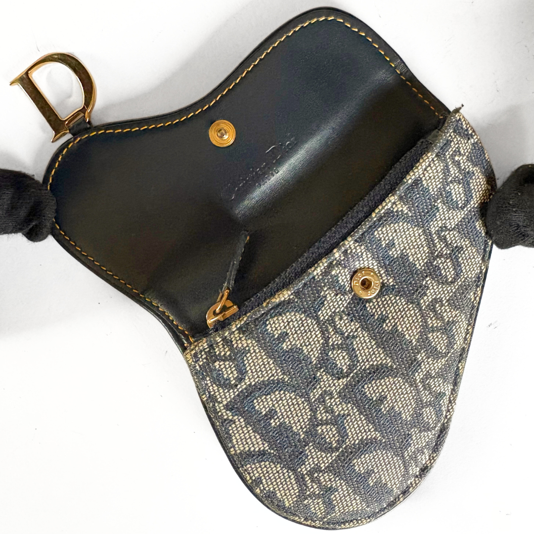 Dior Saddle Wallet Oblique Canvas
