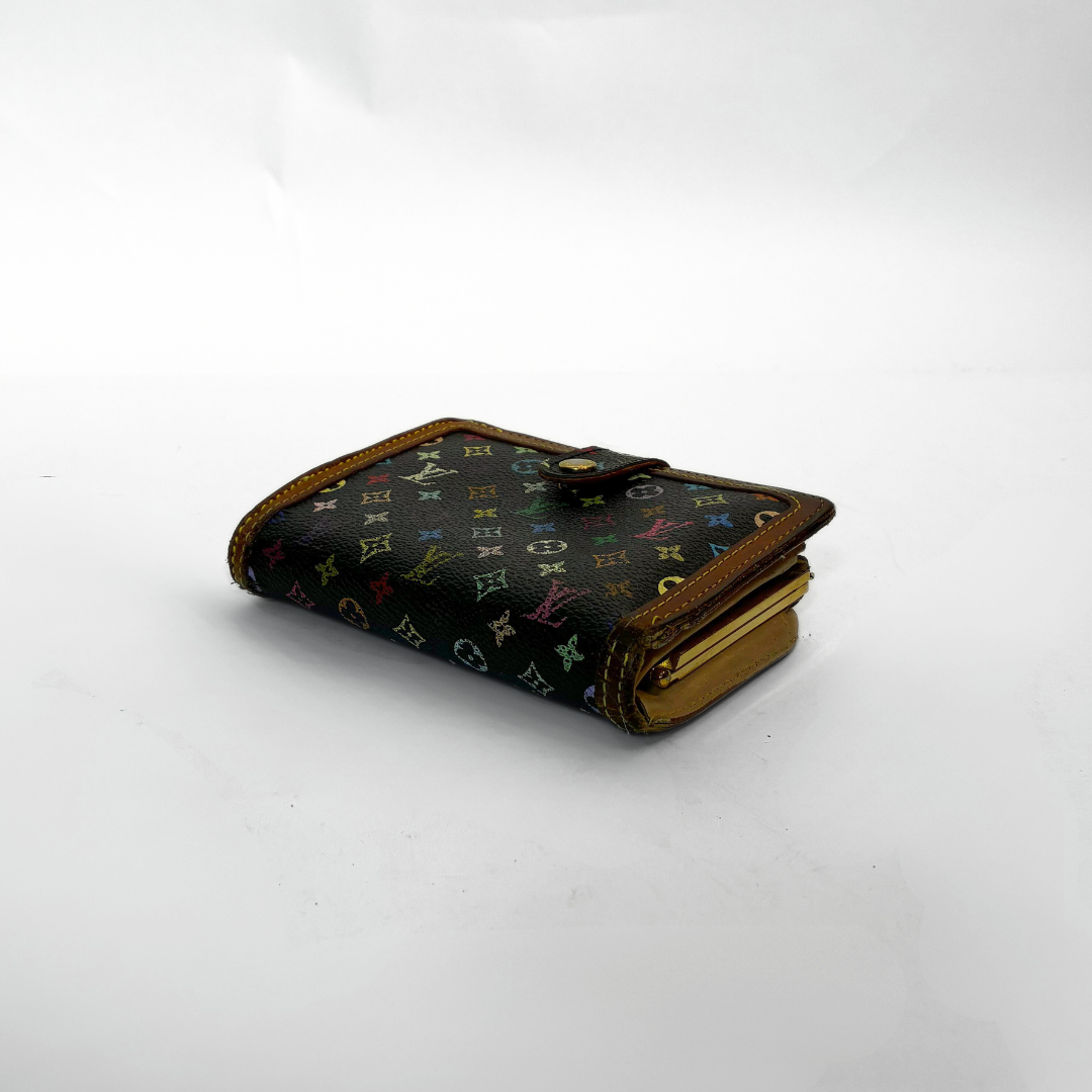 Louis Vuitton Medium Clip Wallet Multicolor Canvas