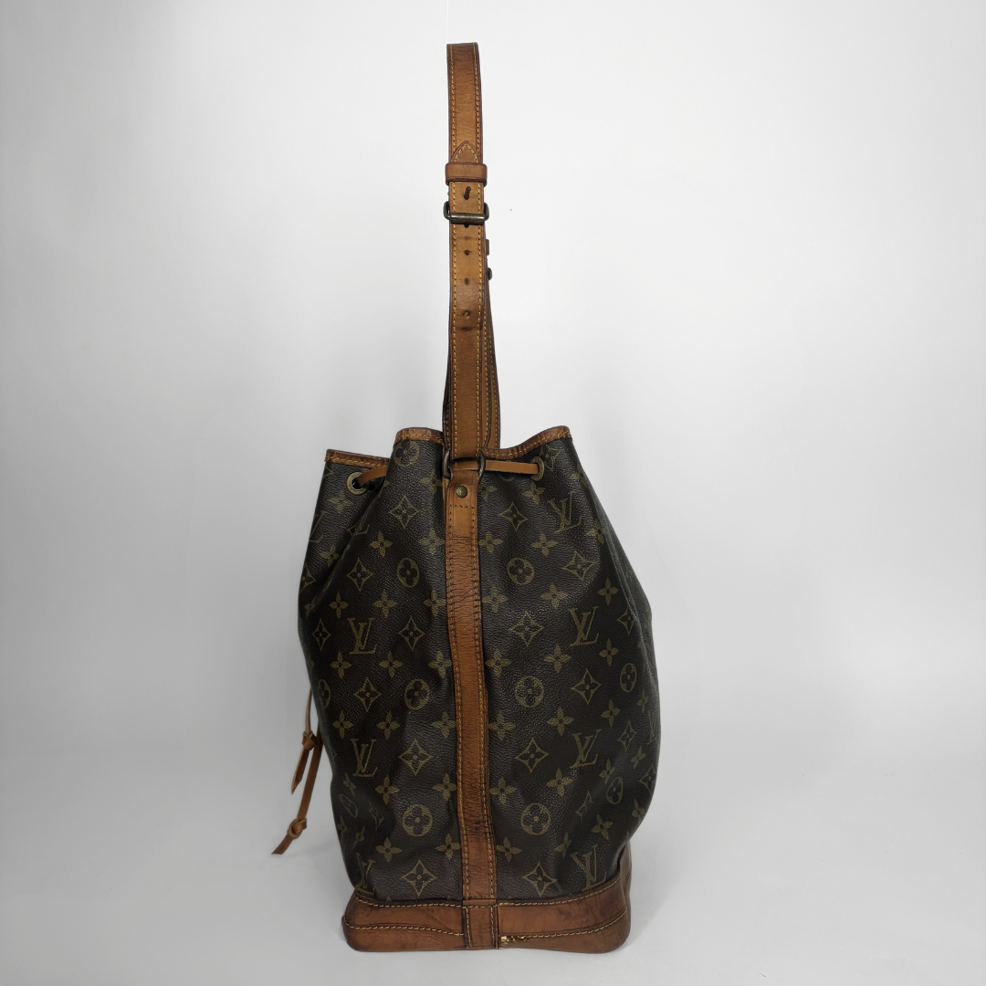 Louis Vuitton Petit Noe Monogram Canvas on a white background