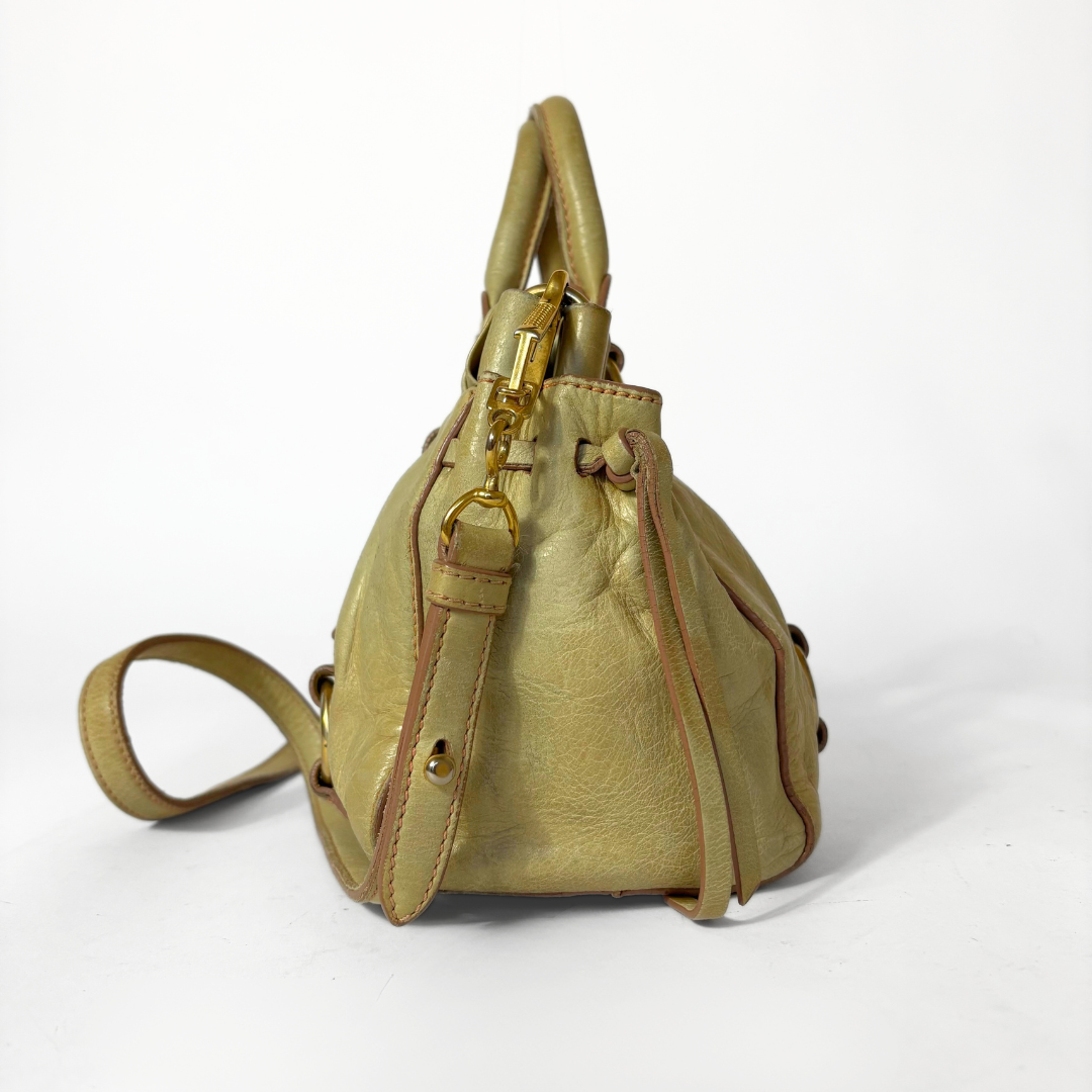 Miu Miu Vitello Handbag Leather