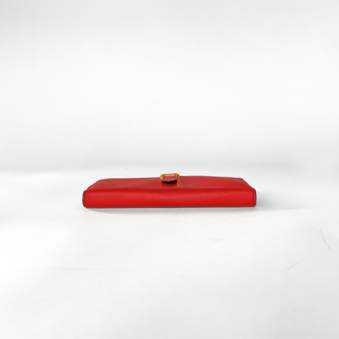 6. Hermès Bearn Wallet Epsom Leather