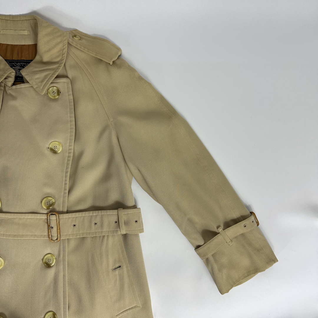 Burberry trench coat on white background