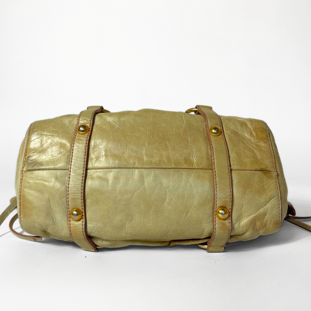 Miu Miu Vitello Handbag Leather