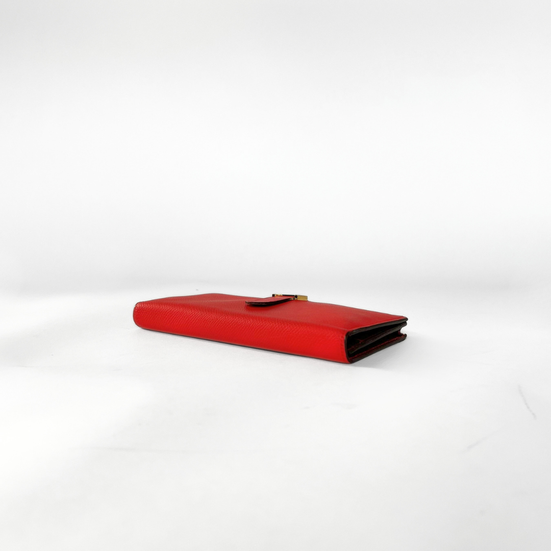 6. Hermès Bearn Wallet Epsom Leather