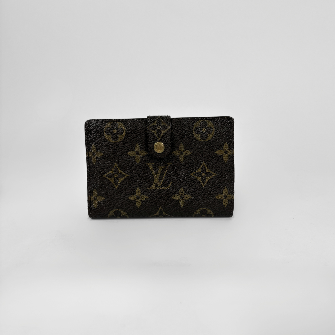 Louis Vuitton Clip Wallet Monogram Canvas on a white background