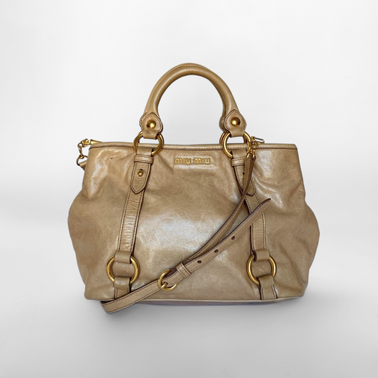 Miu Miu Vitello Handbag Leather
