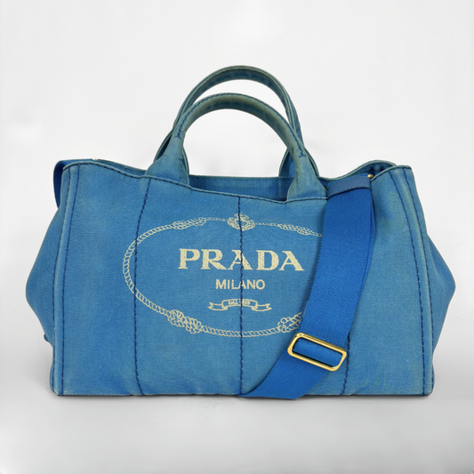 Prada Blue Tote Strap