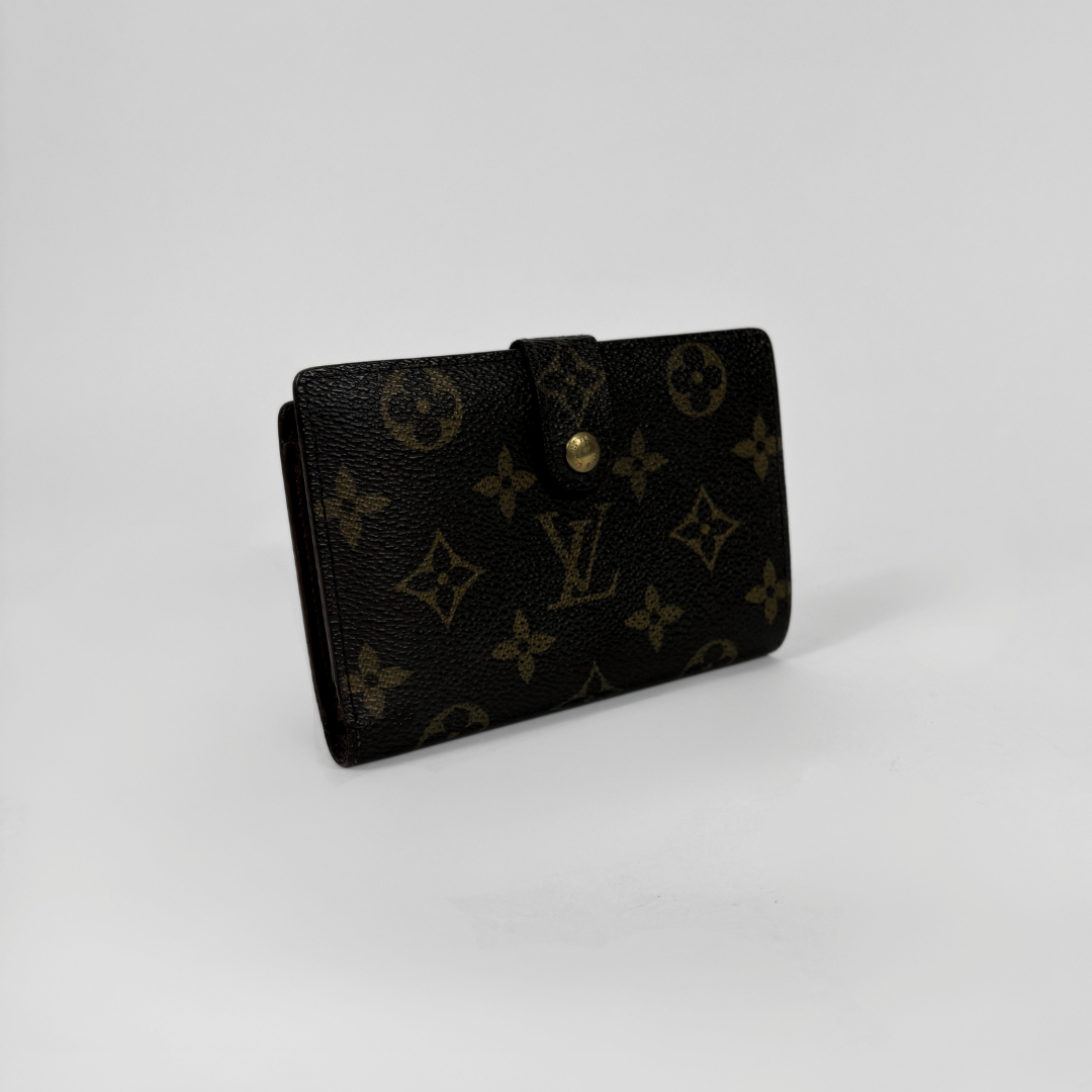 Louis Vuitton Clip Wallet Monogram Canvas on a white background