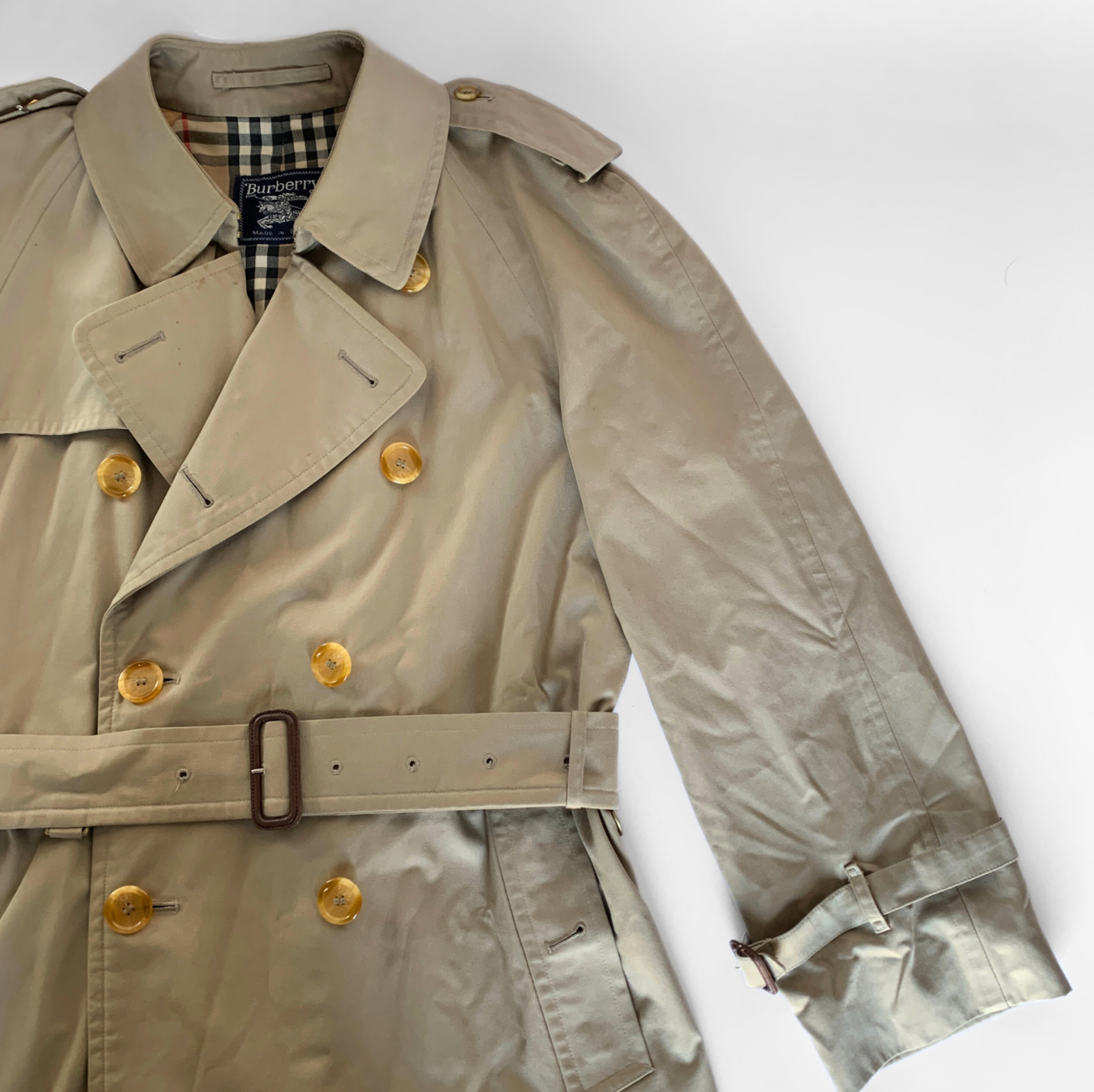 Burberry Burberry Trench Coat Cotton - Coats - Etoile Luxury Vintage