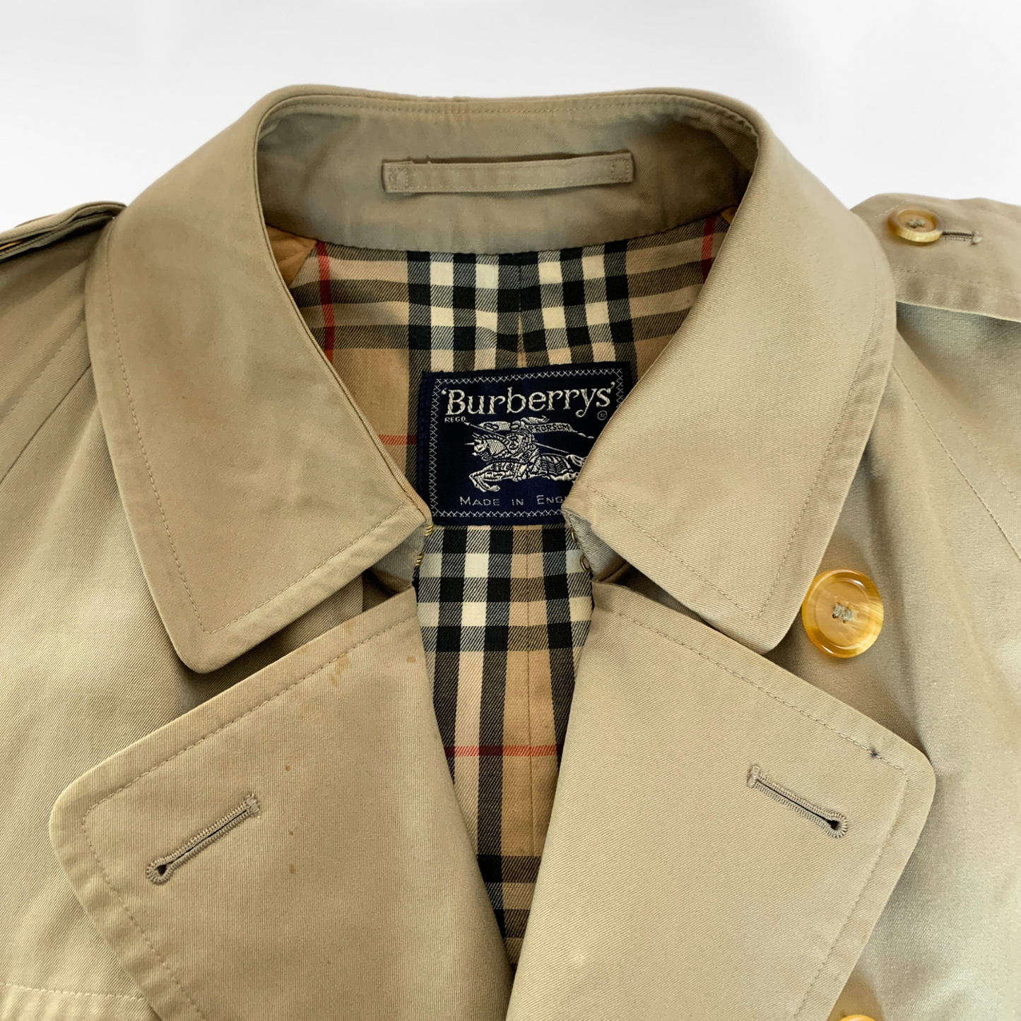 Burberry Burberry Trench Coat Cotton - Coats - Etoile Luxury Vintage