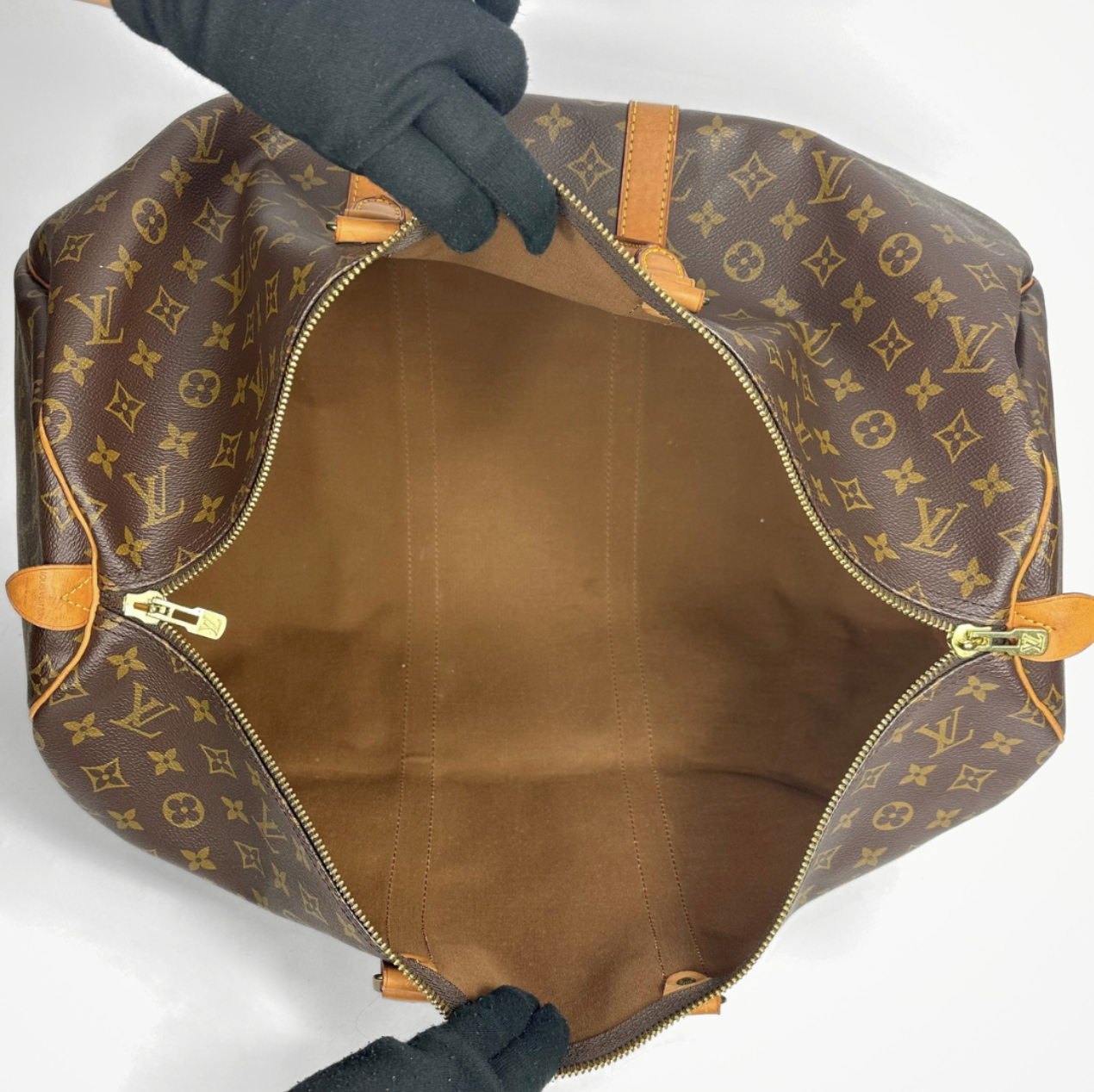 Louis Vuitton keepall 55 inside view
